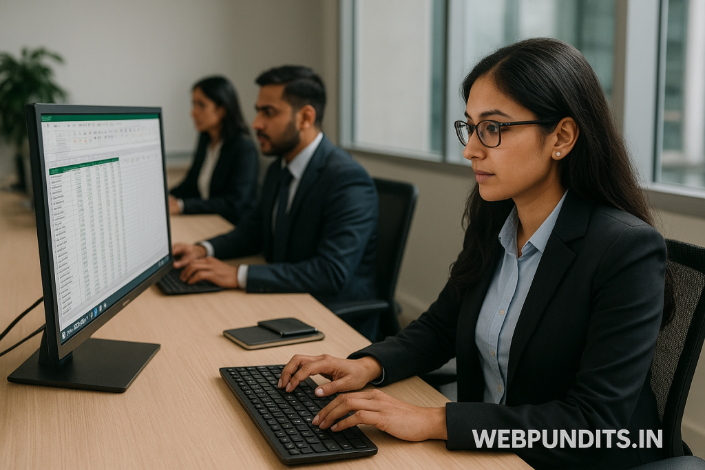 Focused Professionals at Work