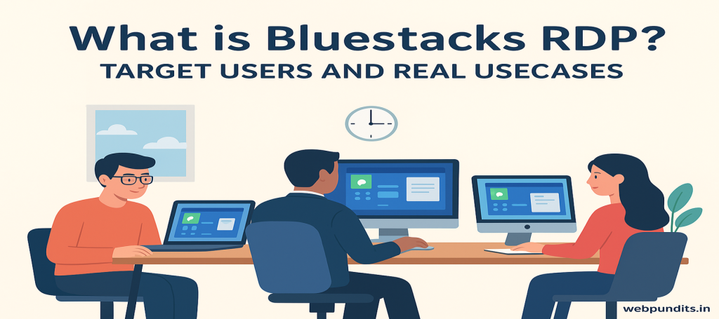 Professionals Collaborating with Bluestacks RDP