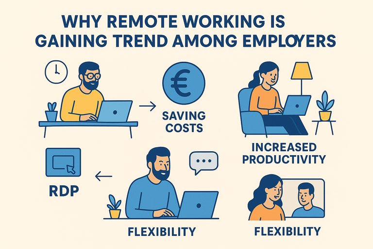 Remote work benefits for employers .