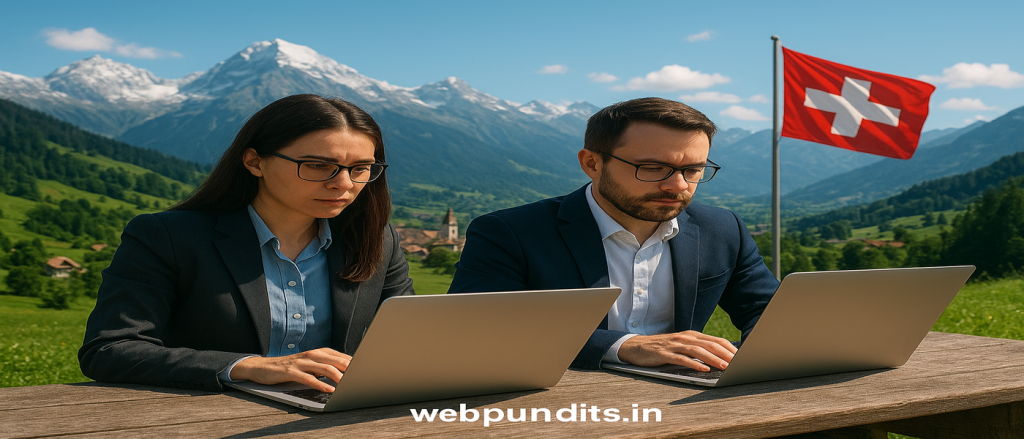 Professionals in the Swiss Alps