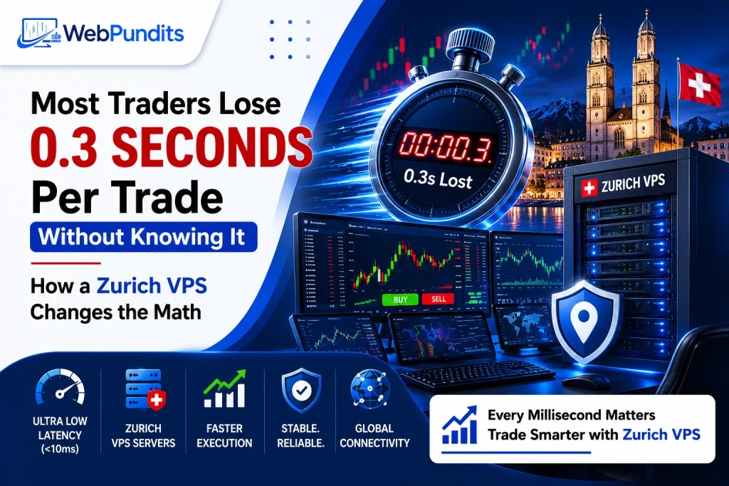 Zurich VPS for forex trading showing low latency execution and faster trade performance for professional traders